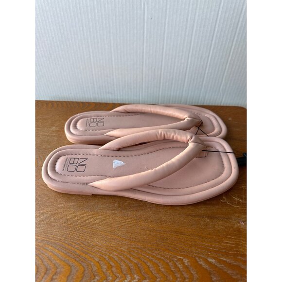 No Boundaries Women's Fluffy Flip Flops Flat Sandals Size 10 Sku 2938 - Picture 3 of 6